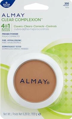 Almay Clear Complexion Pressed Powder 4 in 1 Blemish Eraser. MEDIUM #300 - Image 1 of 4
