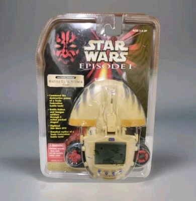 Battle Tank Attack Electronic Video Game Tiger Star Wars Episode 1 made 1999 New - image 1 of 4