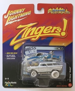 Chevy Nomad 1957 Johnny Lightning Street Freaks Zingers Chevy Nomad Super White Lightning - Imagen 1 de 2