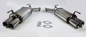 Axle Back Exhaust Stainless 3" Tip Mufflers FITS Infiniti M35 M45 2006-2010 - Foto 1 di 4