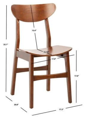 Safavieh LUCCA RETRO DINING CHAIR, Reduced Price 2172748324 DCH1001D-SET2 - Image 1 of 4