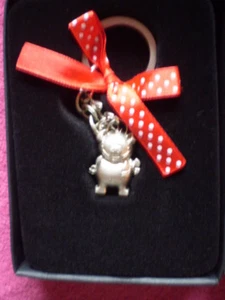 Schlüsselanhänger - SCHWEIN LUCKY - Glücksbringer Ich glaube an Dich ! Rot / Neu - Bild 1 von 2