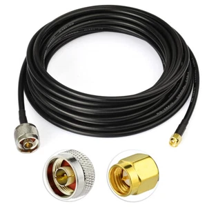 N Type Male to SMA Male ADS-B Transmitter Receiver Antenna Adapter Cable 50 feet - Picture 1 of 5