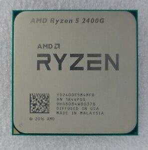 AMD Ryzen 5 2400G Desktop Processor AM4 with Radeon Graphics Good Condition