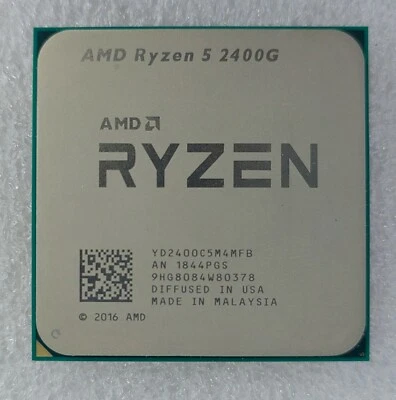 AMD Ryzen 5 2400G Processor APU R5 Socket AM4 Good Work Desktop CPU - Image 1 of 3