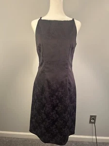 Tempted Hearts Dark Blue Sleeveless Midi Dress Women's Size Medium - Picture 1 of 5