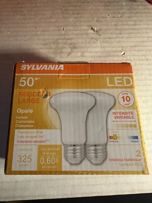 SYLVANIA LED Light Bulb, 50W Equivalent Efficient 5W, 10 Year, Dimmable, 325 DWK - Image 1 of 4