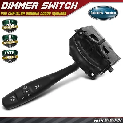 Interruptor de farol de seta para Chrysler Sebring Dodge Avenger Eagle Mitsubishi - Imagem 1 de 4