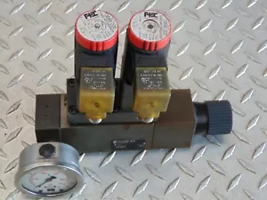 HARTMANN+LAMMLE WE02-4R100R024/0H & /0HN VALVES with TYPE 32307 & GAUGE - Picture 1 of 3