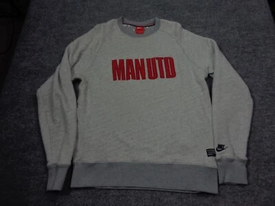 Nike Manchester United Sweatshirt Men L Gray Heather Knit Nike Sportswear Soccer - Image 1 of 4