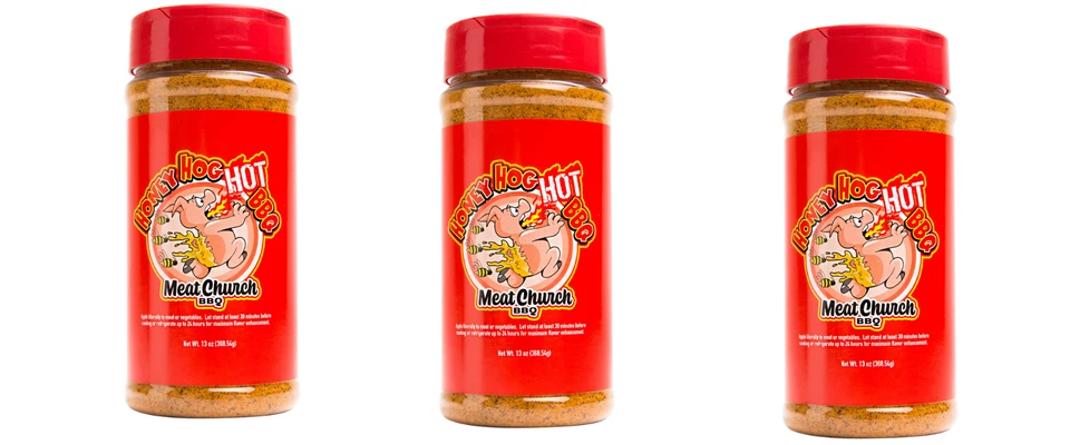 Meat Church Honey Hog Hot 12oz BBQ Rub Barbecue Seasonings