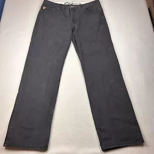 Vintage Pepe Jeans 36x33 Baggy Black Denim Streetwear Skater 90s Grunge Y2K - Picture 1 of 17
