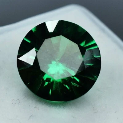 8 Ct Natural Tsavorite Garnet Round Cut Green Certified Loose Gemstone - Image 1 of 4