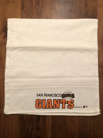Vintage 1990 McArthur Official MLB San Francisco Giants Game Towel 20x40" Cover