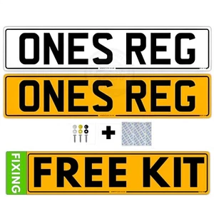 Car Reg Number Plate Replacement Registration Standard MOT UK Road Legal Plates - Picture 1 of 8