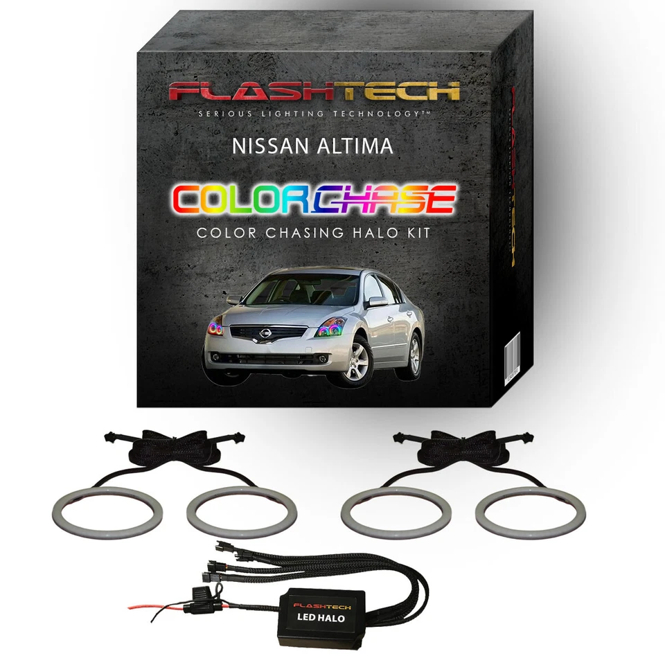 Dream Color Chasing Dynamic LED Halo kit for 2010-2012 Nissan Altima Headlights - Image 1 of 4