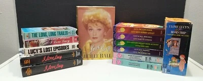 Lot 14 Vintage VHS tapes &  bio book I love Lucy Ball tv show Foto 1 de 4