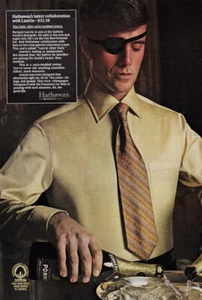 1969 Hathaway, Lanvin: ultima collaborazione pubblicità stampa d'epoca - Foto 1 di 1