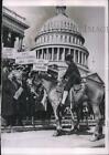 1953 Press Photo George Murphy On Horseback, Ohio Sesqui-Centennial Celebration