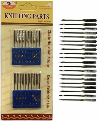 Sewing Machine Needles - UNIVERSAL 90/14 100/16 Fits All Brands - UK - Image 1 of 2