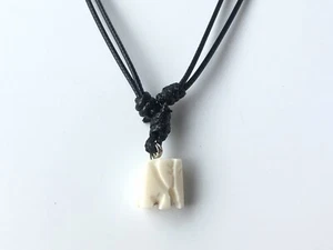 Necklace Men White Elephant Forest Carve Pendants Choker Gift Kid FriendShip New - Picture 1 of 6