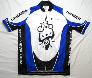 Camiseta deportiva de ciclismo Hincapie Lahaina West Maui Hawaii con cremallera nueva talla L - Imagen 1 de 9