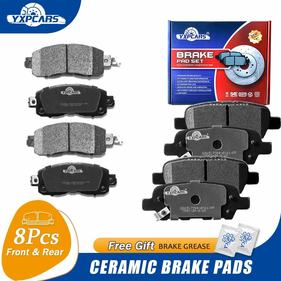 Pastillas de freno delanteras y traseras de cerámica para Nissan Altima 2013-2018 Foto 1 de 4