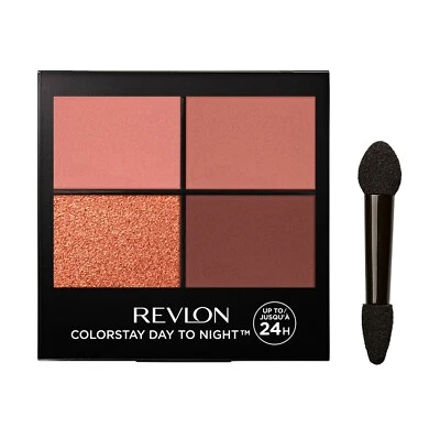 Revlon Colorstay Day to Night 24 Hour New Eyeshadow Quad Blue Bronze Shimmer  - Image 1 of 4