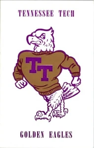 VINTAGE TENNESSEE TECH GOLDEN EAGLES COOKVILLE MASCOT Collegiate Postcard 1961 - Picture 1 of 2
