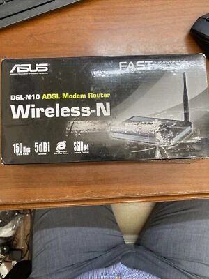 ASUS DSL-N10 ADSL Modem Router Wireless-N Wi-Fi WiFi Wireless ADSL Wireless-N - Image 1 of 4