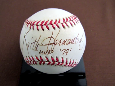 KEITH HERNANDEZ 1979 MVP CARDINALS METS SIGNED AUTO VINTAGE ONL BASEBALL JSA - Image 1 of 3