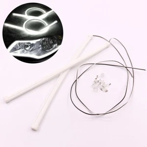 2pcs 30CM LED White Car Flexible DRL Daytime Running Strip Light Soft Tube Lamp - Imagen 1 de 8