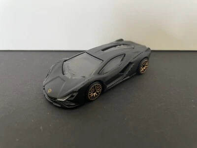 HOT WHEELS LAMBORGHINI SIAN NEGRO CON LLANTAS PALMEADAS DORADAS SUELTAS MULTIPACK EXCLUSIVO Foto 1 de 4
