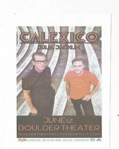 Calexico 4.25 " x 5.5" handbill for a show at Boulder Theater CO 6/12 2 sided - Picture 1 of 1