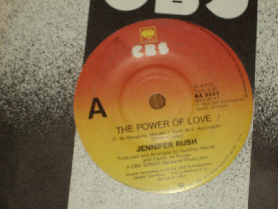 JENNIFER RUSH *RARE 7" 45 ' THE POWER OF LOVE ' 1984 VGC - Image 1 of 1