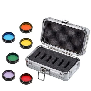Telescope Lens Filter 6 Colors with Storage Box Colorful 1.25 Inches Moon Filter - Picture 1 of 7