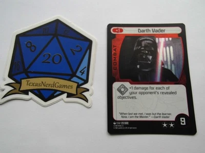 x1 Darth Vader Foil 114 Star Wars Pocketmodel TCG TexasNerdGames - Image 1 of 3