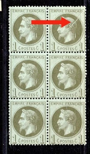 + cote 2000E / RARE VARIETE PLI ACCORDEON DANS BLOC / UNIQUE / SIGNE CALVES - Picture 1 of 3