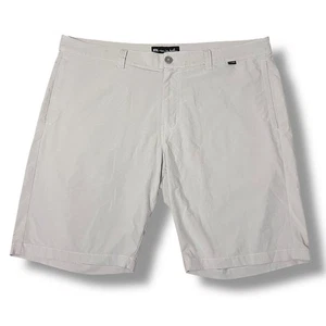 Pantalones Cortos Travis Matthew’s Para Hombre 38 Gris Rayas Cintura Elástica Golf Informales - Imagen 1 de 7