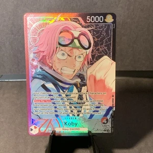 One Piece TCG Koby (001) (Alternate Art) OP11-001 A Fist of Divine Speed Foil NM - Picture 1 of 2