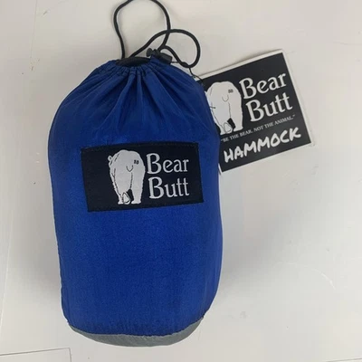 New with Tags Bear Butt Double Parachute Camping Hammock Blue / Gray - Image 1 of 4