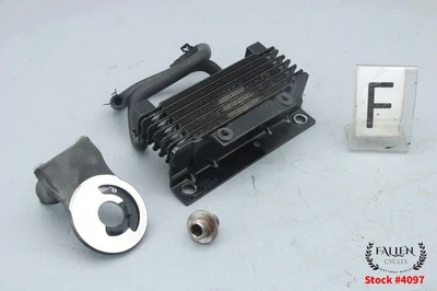 2012 Harley Street скольжения двигателя охладитель масла + фильтр адаптер морщинистый черный #4097 - Изображение 1 из 4