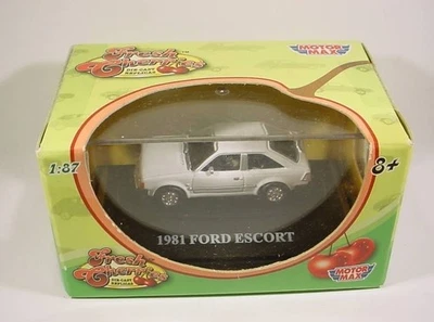 Ford Escort 1981 Motor Max/Fresh Cherries escala HO 1:87 blanco Foto 1 de 2