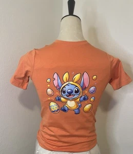 Wonder Nation Stitch Easter T-Shirt Kids Size Small Orange Color - Picture 1 of 2