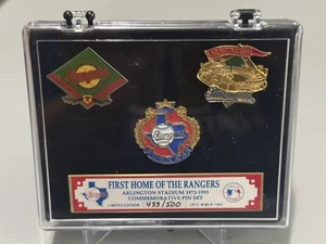 Texas Rangers Pin Set First Home Of The Rangers Inaugural Season 1994 Limited Ed - Picture 1 of 2