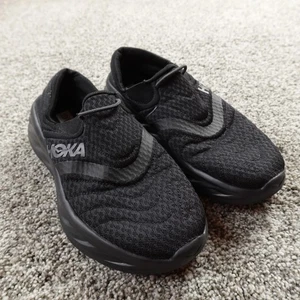 Hoka One One Ora Recovery 2 Shoes Mens 7 Black Slip On Comfort Athletic Sneakers - Picture 1 of 7
