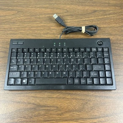 Adesso AKB-310UB Mini Optical Trackball USB Keyboard - Image 1 of 4