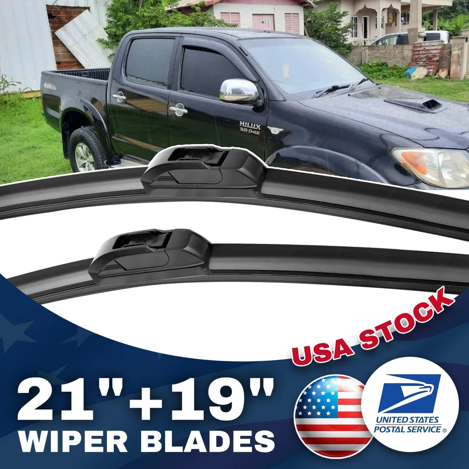 Par de limpiaparabrisas negro 21"+19" toda temporada para Nissan Altima 1993-2001 Foto 1 de 4