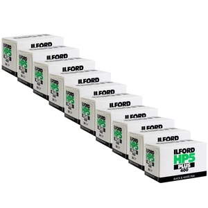 Ilford HP5 Plus Black & White Negative Film 35mm Roll Film, 36 Exp - 10 Pack - Picture 1 of 5