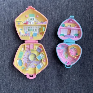 VTG 1992 Polly Pocket Polly In The Nursery Pink & Panda Compact Bluebird Toys - Picture 1 of 18